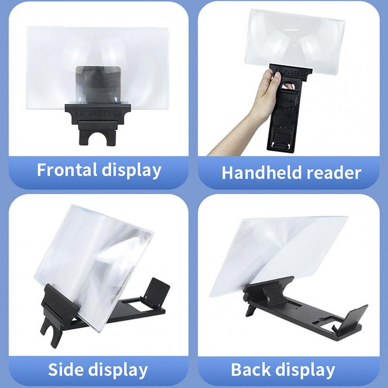 Blue Light Pretradiation Technology Pretradiation HD saderīgs tālruņa ekrāna palielinātājs redzes noguruma samazināšanai 3D filma