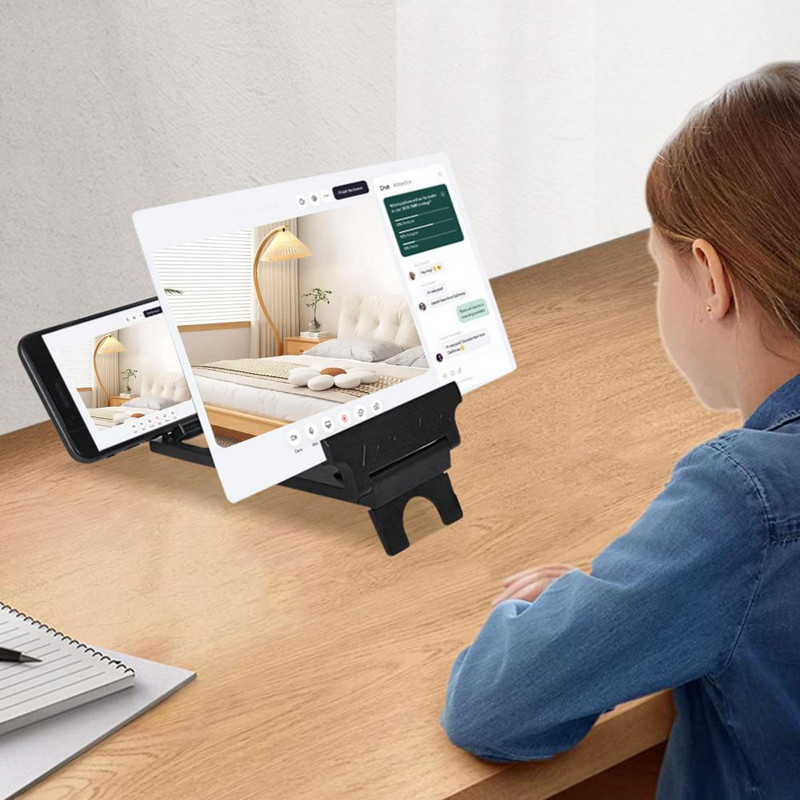 Blue Light Pretradiation Technology Pretradiation HD saderīgs tālruņa ekrāna palielinātājs redzes noguruma samazināšanai 3D filma