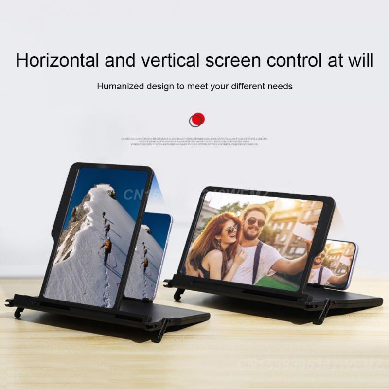 Lupă pentru ecranul telefonului mobil Suport ultra-clar de 12 inchi Citiți protecția ochilor Amplificator video Elegant elegant Abs anti-albastru