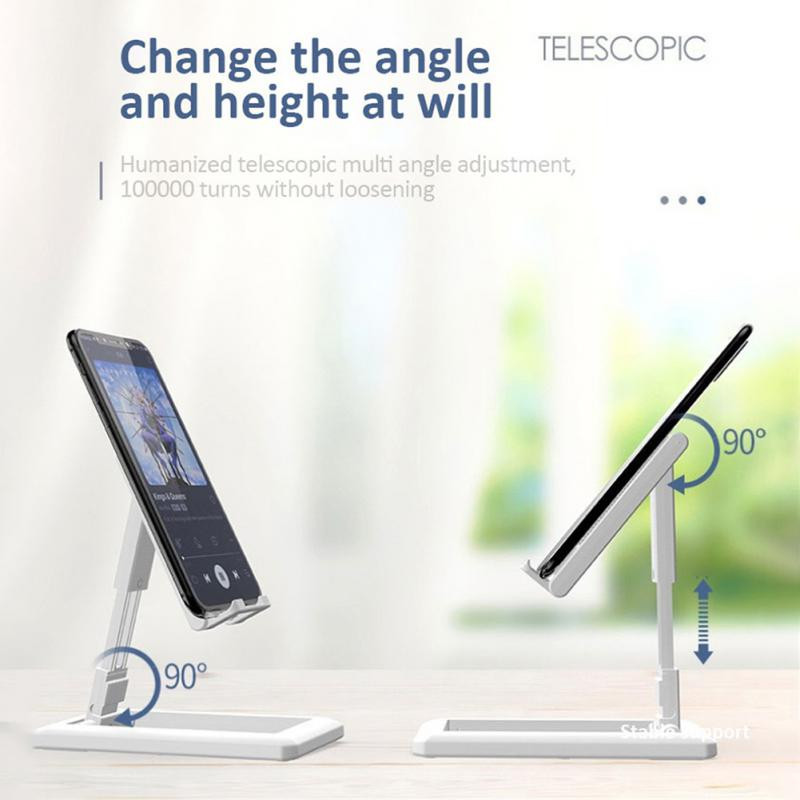 RYRA Podesivi držač za telefon Prijenosni stolni nosač Tablet Univerzalni sklopivi stalak za više kutova za Samsung IPhone pametni telefon