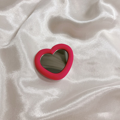 Korea Ins Cute Love Heart Flower Mirror Lazy Griptok Suport pentru iPhone 15 Accesorii Grip Tok Suport pentru telefon din silicon Suport inel
