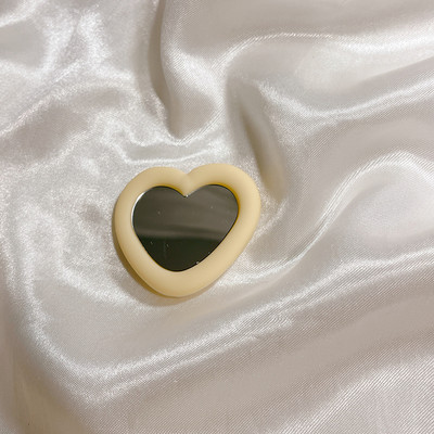 Korea Ins Cute Love Heart Flower Mirror Lazy Griptok Suport pentru iPhone 15 Accesorii Grip Tok Suport pentru telefon din silicon Suport inel