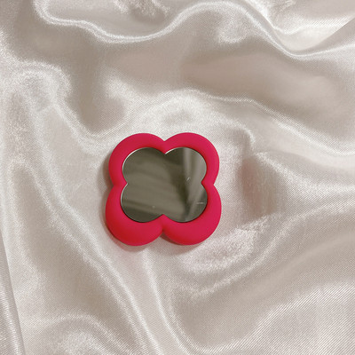 Korea Ins Cute Love Heart Flower Mirror Lazy Griptok Suport pentru iPhone 15 Accesorii Grip Tok Suport pentru telefon din silicon Suport inel