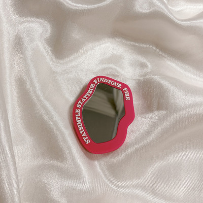 Korea Ins Cute Love Heart Flower Mirror Lazy Griptok Suport pentru iPhone 15 Accesorii Grip Tok Suport pentru telefon din silicon Suport inel