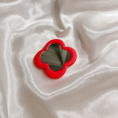 Korea Ins Cute Love Heart Flower Mirror Lazy Griptok Suport pentru iPhone 15 Accesorii Grip Tok Suport pentru telefon din silicon Suport inel