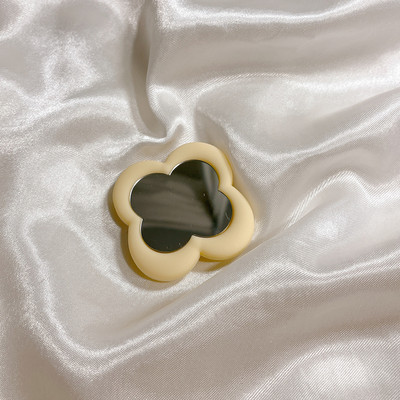 Korea Ins Cute Love Heart Flower Mirror Lazy Griptok Suport pentru iPhone 15 Accesorii Grip Tok Suport pentru telefon din silicon Suport inel