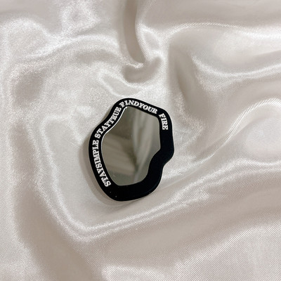 Korea Ins Cute Love Heart Flower Mirror Lazy Griptok Suport pentru iPhone 15 Accesorii Grip Tok Suport pentru telefon din silicon Suport inel