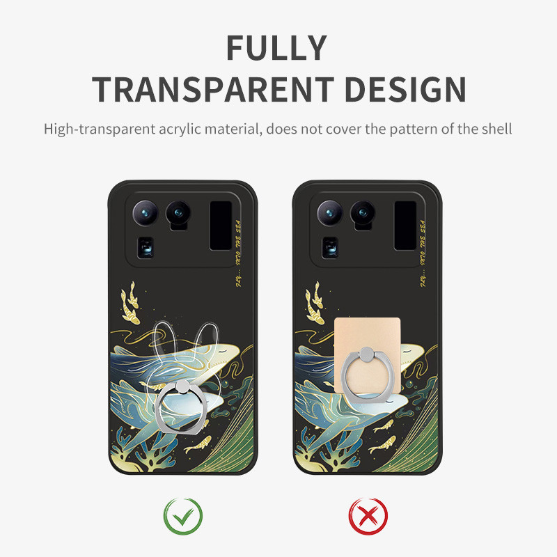 Suport universal pentru telefon mobil Suport inel magnetic pentru telefon mobil drăguț Suport transparent pentru iphone 11 12 XS MAX