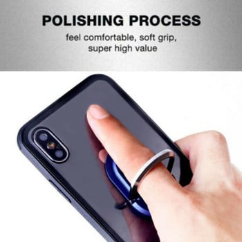 Универсален държач за телефон Скоба с въртящ се пръстен на 360 градуса Автомобилен вентилационен отвор Монтажна скоба за навигация за Iphone Samsung Xiaomi