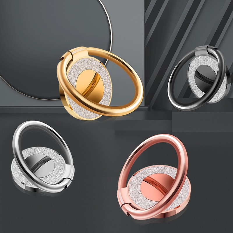 Luksusa tālruņa gredzena turētājs, universāls, 360 grādos rotējošs, spīdīgs kalna krāsas pirksta gredzena turētājs automašīnas turētāja tālruņa pirksta statīva kronšteins