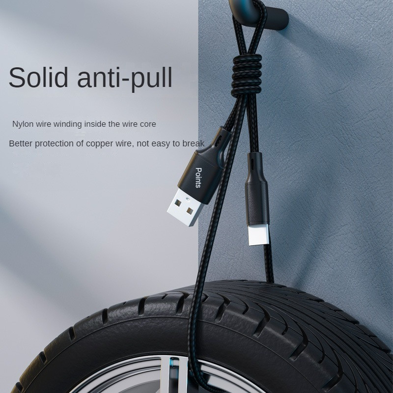 Īpaši īss 25 cm USB C tipa kabelis Samsung Mate USB A–C tipa datu vadam 3 A ātrās uzlādes kabelis, kas paredzēts Huawei Xiaomi