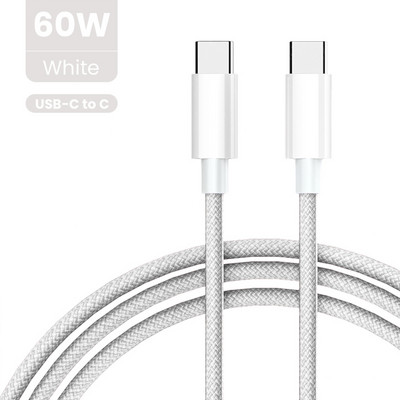 C tipa USB uz USB C kabelis PD60W 3A Ātrās uzlādes 3.0 USB-C ātrās uzlādes datu kabelis iPhone 15 Plus Macbook Pro Huawei Samsung