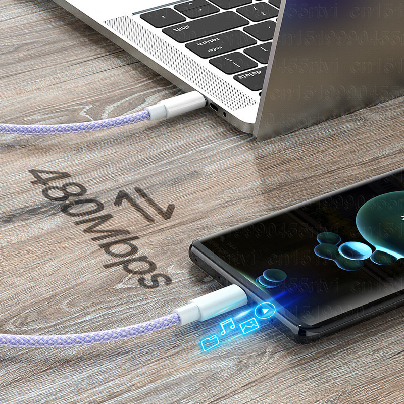 C tipa USB uz USB C kabelis PD60W 3A Ātrās uzlādes 3.0 USB-C ātrās uzlādes datu kabelis iPhone 15 Plus Macbook Pro Huawei Samsung