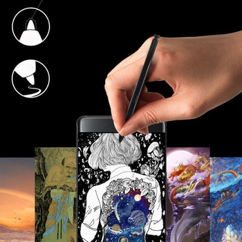 Електромагнитна писалка, подходяща за Samsung Galaxy Note 10 N970/Note 10 Plus N975 Преносима капацитивна писалка Лек стилус писалка