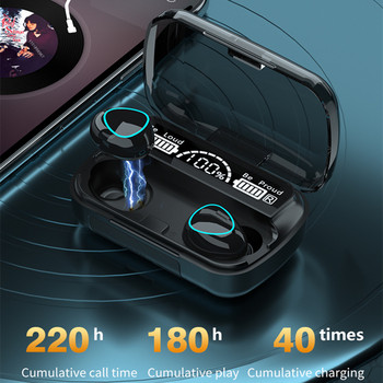 BSLIUFANG ΝΕΟ Ασύρματο ακουστικό Bluetooth με ακουστικά Charge Box για ακουστικά για android&iPhone Ακουστικά μικροφώνου με ακύρωση θορύβου