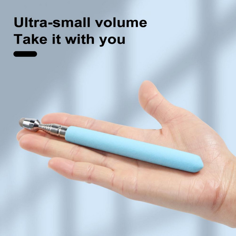 Pārnēsājama teleskopiskā skolotāju rādītāja pretslīdēšanas rokas tāfele kapacitatīvā skārienekrāna prezentētāja nūja klases piederumi