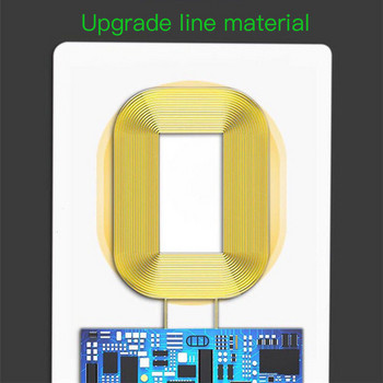 Поддръжка на приемник за безжично зарядно Qi Micro USB Type C Адаптер за бързо безжично зареждане за iPhone Android Докинг станция за безжично зареждане