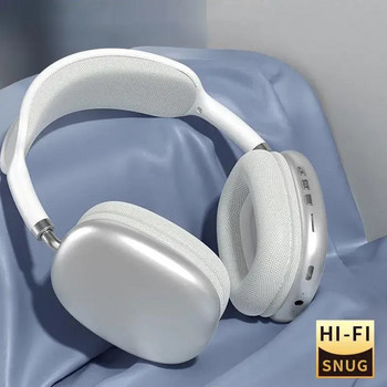 НОВ P9 PRO MAX Air Безжични слушалки Шумопотискащи Bluetooth слушалки Микрофонни подложки над ушите Геймърски спортни слушалки за Apple