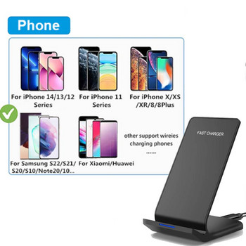Βάση ασύρματης φόρτισης 30W για iPhone 15 14 13 12 11 Pro Max XS Samsung S24 S23 Fast Charging Dock Station Phone Charger Charger