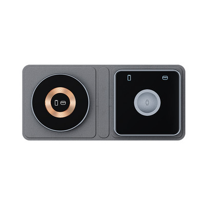 Trīs vienā salokāms bezvadu lādētājs iPhone magnētiskai salokāmai 3 vienā uzlādes stacijai ceļojumu uzlāde Apple Iwatch iPhone 14