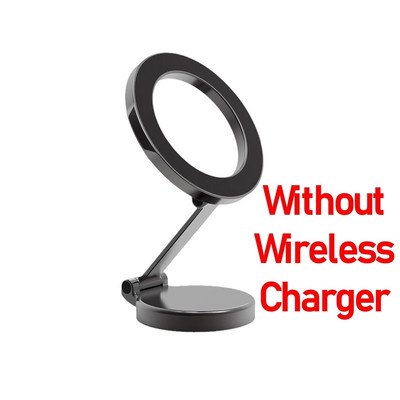 15 W magnētiskais automašīnas bezvadu lādētājs, 360 grādu rotācijas universāls metāla salokāms statīvs tālrunim Iphone 15 14 13 12 11 Pro Max Samsung Huawei