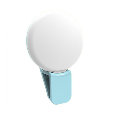 1 db univerzális telefon szelfi LED gyűrűs villanófény hordozható telefon szelfi lámpa világító klip lámpa kamera fényképezés videó