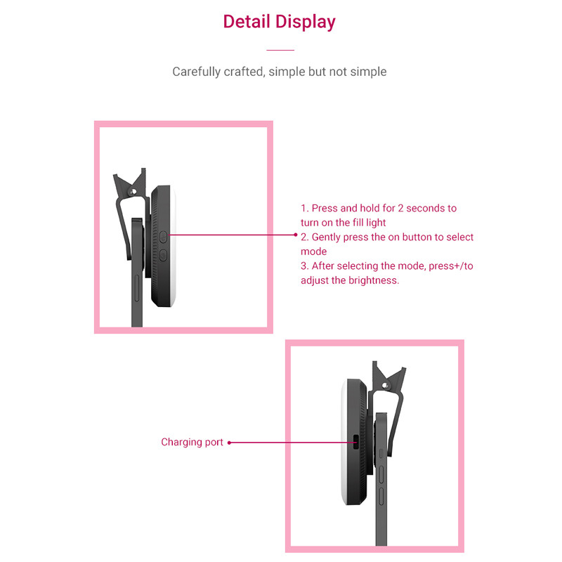 Mobilā tālruņa uzpildes gaisma 15x makro objektīvs, pārnēsājams pašbildes LED gredzena zibspuldzes gaisma Tālruņa pašbildes lampa universālā gredzena klipa gaisma