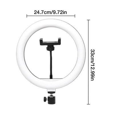 Selfie Fill Light Clip σε Led Light για τηλέφωνο USB Selfie Ring Light με θήκη τηλεφώνου Επιτραπέζιο τρίποδο Λειτουργίες φωτισμού Τηλεχειριστήριο για IOS