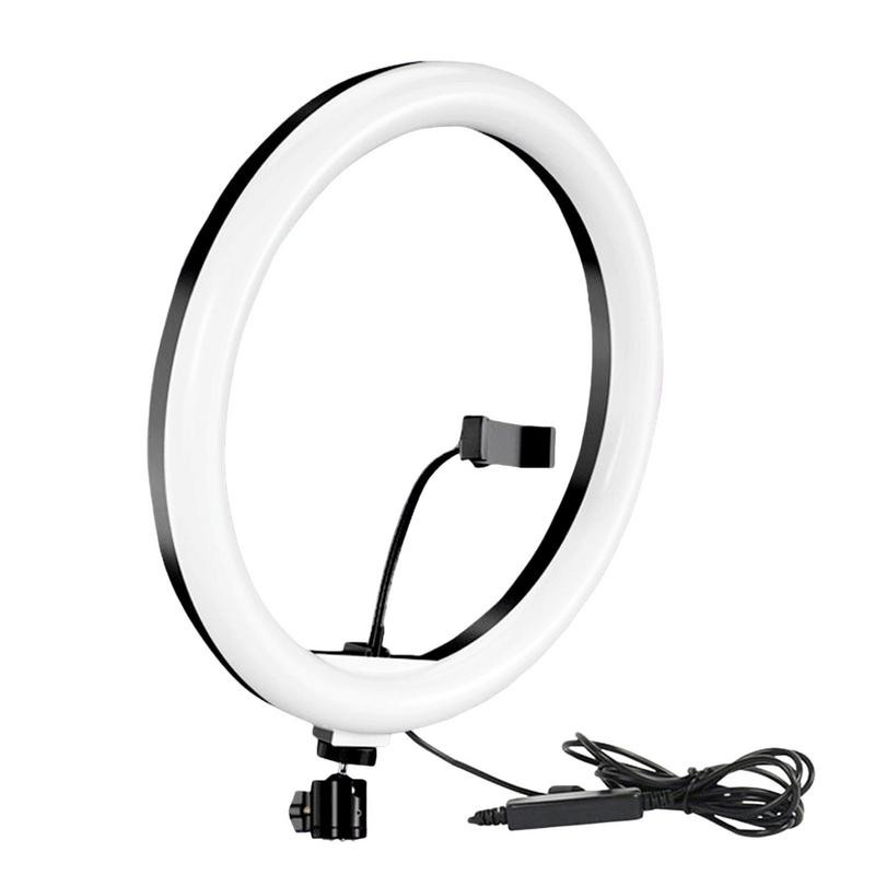 Selfie Fill Light Clip σε Led Light για τηλέφωνο USB Selfie Ring Light με θήκη τηλεφώνου Επιτραπέζιο τρίποδο Λειτουργίες φωτισμού Τηλεχειριστήριο για IOS