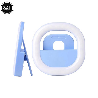 ÚJ Mobiltelefon töltőfény Élő szépség szelfi újratölthető gyűrű USB töltőlámpa Net Red Live Mobiltelefon önkioldó betöltő lámpák