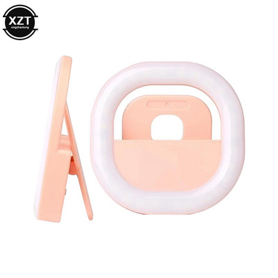 ÚJ Mobiltelefon töltőfény Élő szépség szelfi újratölthető gyűrű USB töltőlámpa Net Red Live Mobiltelefon önkioldó betöltő lámpák