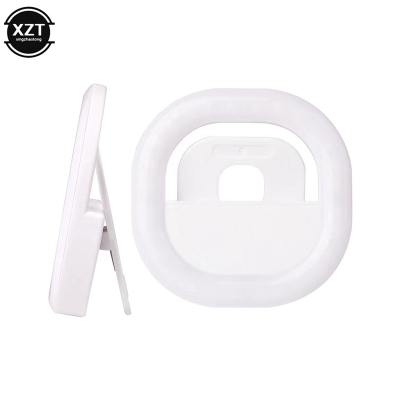 ÚJ Mobiltelefon töltőfény Élő szépség szelfi újratölthető gyűrű USB töltőlámpa Net Red Live Mobiltelefon önkioldó betöltő lámpák