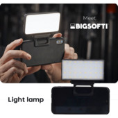 Mini video LED gaisma Tālrunis uzpildes gaisma Iebūvēts akumulators Mobilais telefons Pašbilde Piepildes gaisma Video Fotografēšana Uzpildes lampa Paspilgtināt aina