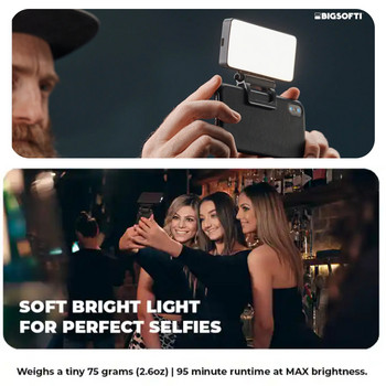 Мини видео LED светлина Phone Fill Light Вградена батерия Мобилен телефон Selfie Fill Light Видео фотография Fill Lamp Brighten Scene