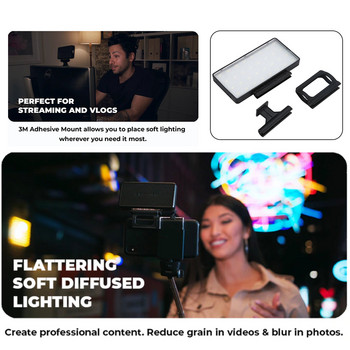 Мини видео LED светлина Phone Fill Light Вградена батерия Мобилен телефон Selfie Fill Light Видео фотография Fill Lamp Brighten Scene