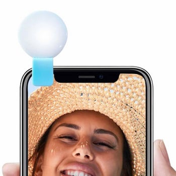 Μίνι Selfie Ring Light Φορητό με κλιπ Selfie Fill Light Φως LED με επαναφορτιζόμενη μπαταρία για κινητό τηλέφωνο