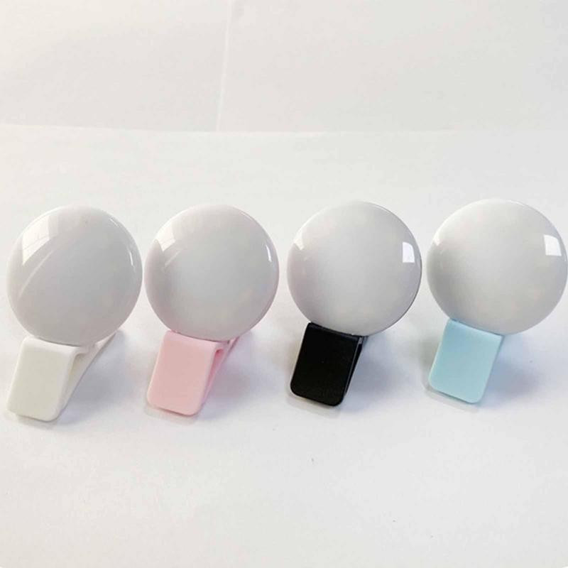 Mini asmenukės žiedo lemputė, nešiojama prisegama asmenukės užpildymo lemputė, įkraunama USB baterija, LED užpildymo lemputė, skirta mobiliajam telefonui