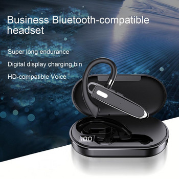 YYK530 бизнес слушалки с едно ухо Bluetooth-съвместими безжични IPX5 водоустойчиви шумопотискащи слушалки за спортна музика с микрофон