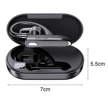 YYK530 бизнес слушалки с едно ухо Bluetooth-съвместими безжични IPX5 водоустойчиви шумопотискащи слушалки за спортна музика с микрофон