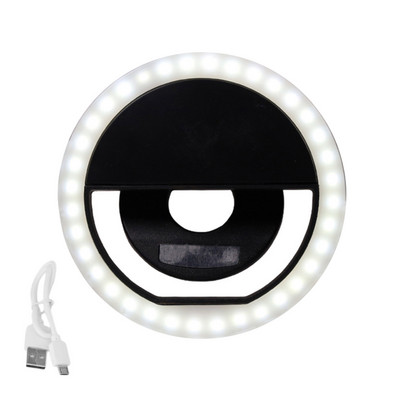 LED pašbildes lampa Mini uzlādējama tālruņa zvana gaisma pārnēsājama fotografēšanas nakts gaisma