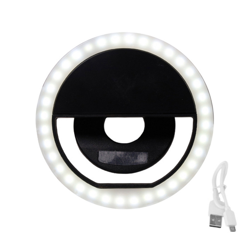 LED pašbildes lampa Mini uzlādējama tālruņa zvana gaisma pārnēsājama fotografēšanas nakts gaisma