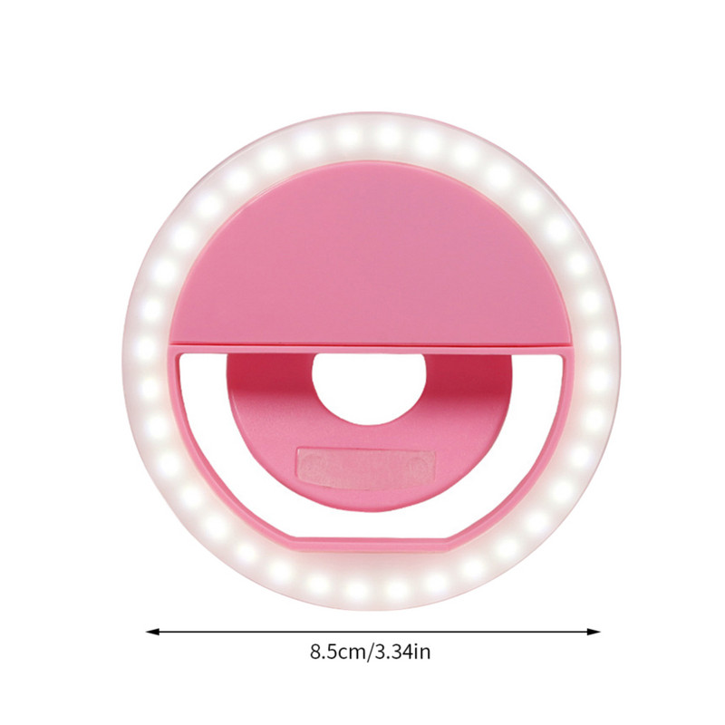 LED pašbildes lampa Mini uzlādējama tālruņa zvana gaisma pārnēsājama fotografēšanas nakts gaisma