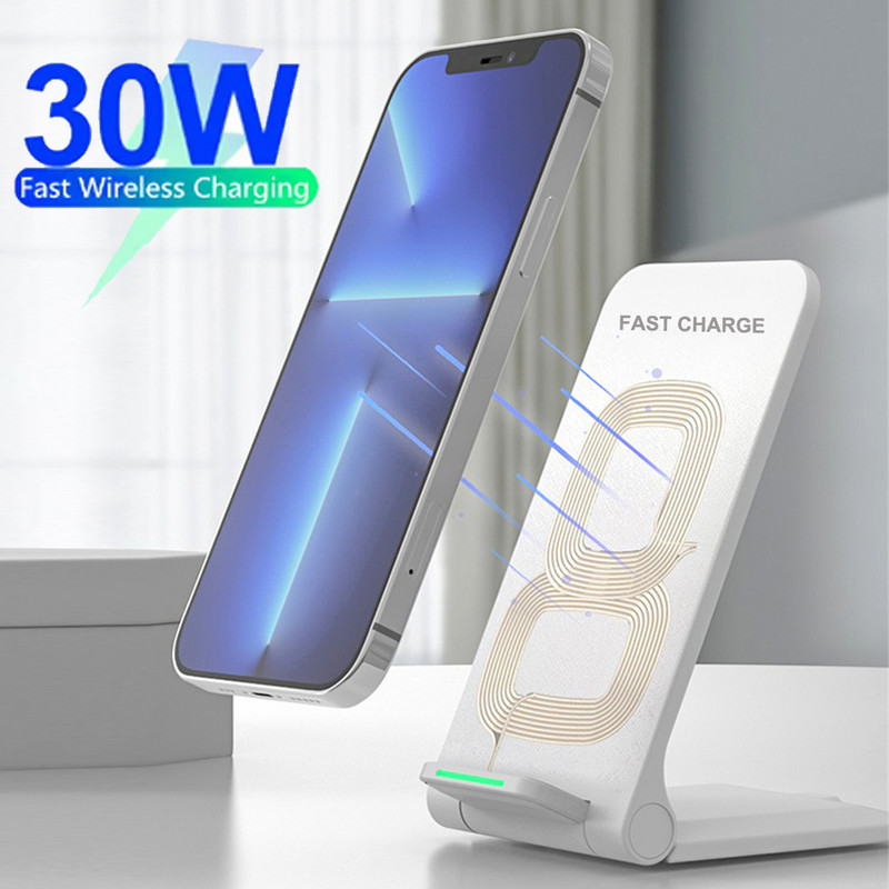 Încărcător fără fir rapid de 30 W pentru Samsung S22 Ultra 22 Plus Galaxy S22Ultra S21 S21+ S21 Ultra 5G S10 S20 FE S20+ Încărcare pliabil