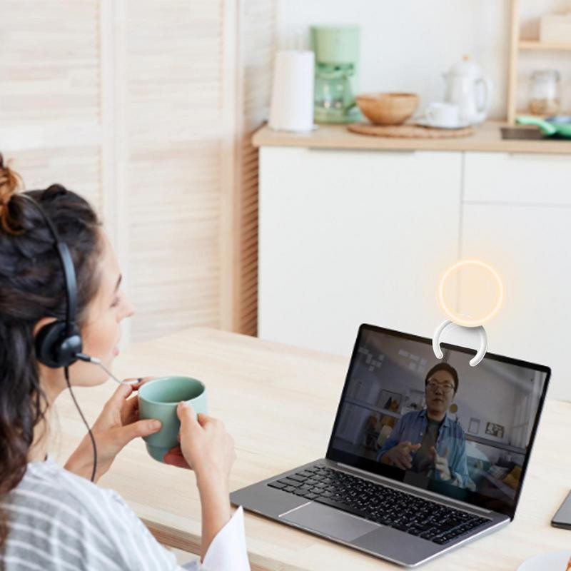 Pārnēsājams mini pašbildes zvana gaisma Tālruņa zvana gaisma USB uzlādējams klips mobilajā telefonā uzpildes lampas gredzens mobilā tālruņa pašbildes gaisma