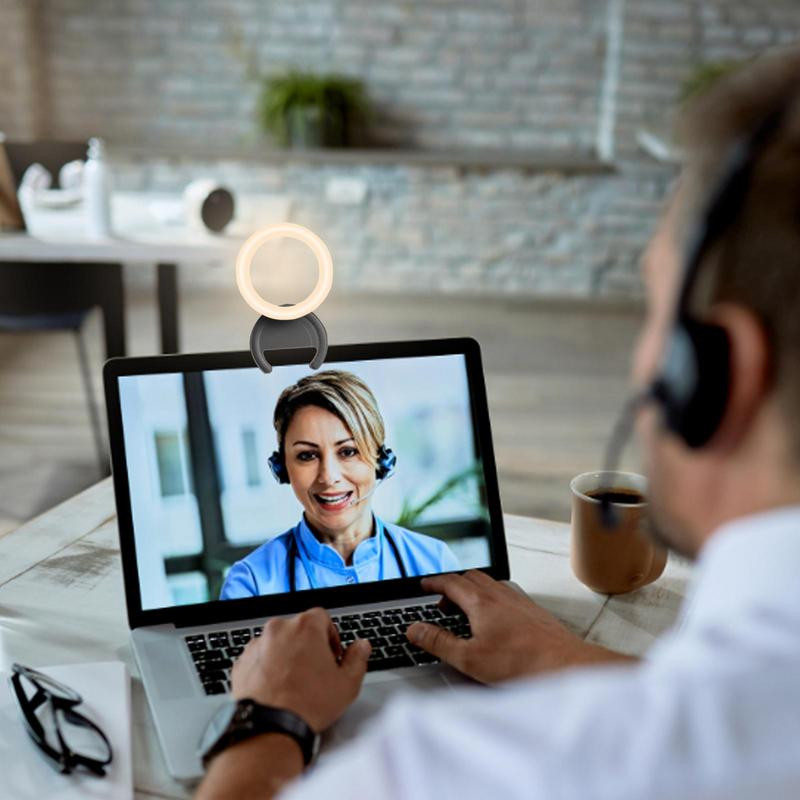 Pārnēsājams mini pašbildes zvana gaisma Tālruņa zvana gaisma USB uzlādējams klips mobilajā telefonā uzpildes lampas gredzens mobilā tālruņa pašbildes gaisma