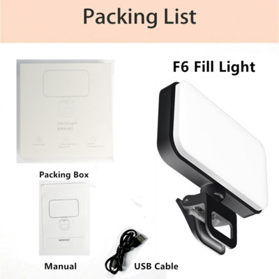 Sülearvuti selfie-valgusti Klambriga LED-valgusti telefonile tahvelarvutile Arvutitelefoni valgustid videofotograafia jaoks meigisuumiga konverentsivalgusti