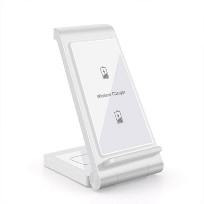 2 u 1 30 W bežični punjač s dva sjedala za Samsung S24 S23 stalak za brzo punjenje za iPhone 15 14 13 12 11 XS XR X 8 Airpods 3 Pro