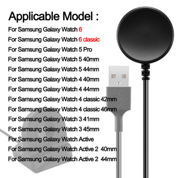Καλώδιο γρήγορης φόρτισης για Samsung Galaxy Watch 6 5 Pro 4 Active 2 Βάση βάσης φόρτισης Φορτιστής USB/Τύπος c για Galaxy Fit 2 SM-R220
