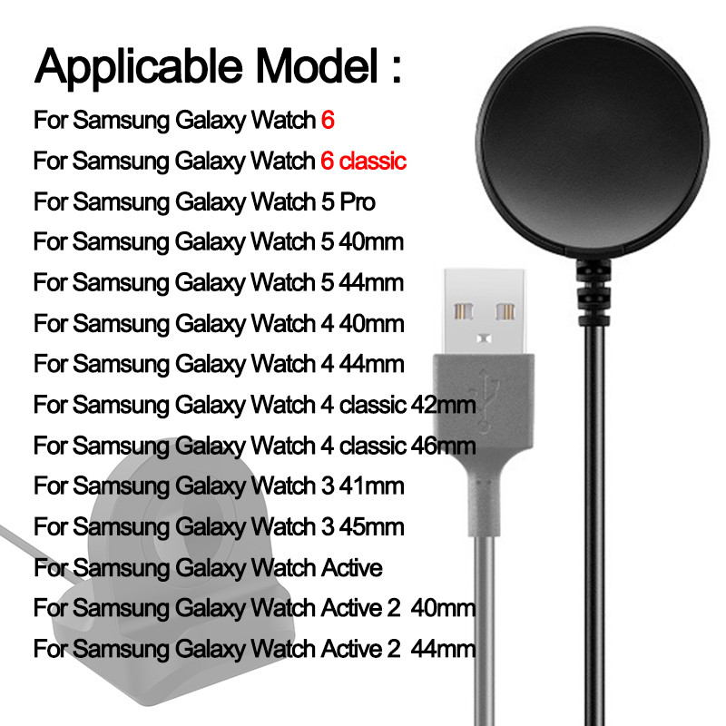 Kabel za brzi punjač za Samsung Galaxy Watch 6 5 Pro 4 Active 2 nosač priključne stanice za punjenje USB/tip c punjač za Galaxy Fit 2 SM-R220