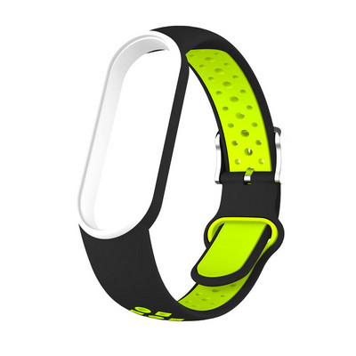 Sportrihm Xiaomi MiBand 4 5 6 7 rihma asendusvärvi silikoonist randmepaela TPU rihm Xiaomi MiBand 3 4 5 6 7 rihma jaoks